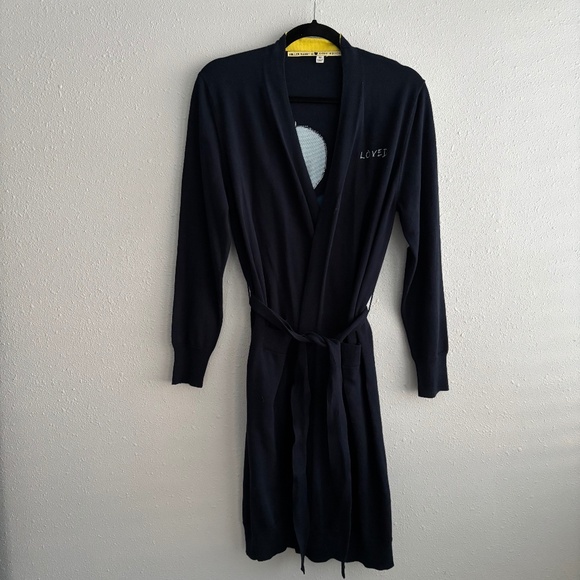 Kerri Rosenthal X Roller Rabbit London Long Navy Cardigan - Picture 2 of 13